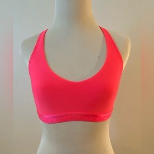 Under Armour Light Support Hot Pink Sports Bra Size XS